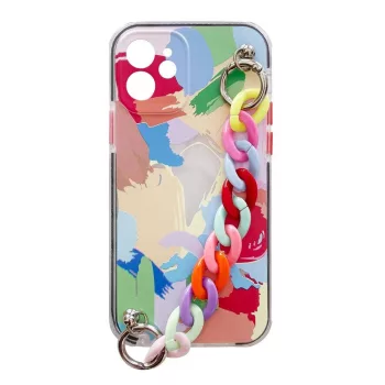   Color Chain Case gel flexible elastic case tok lánccal Xiaomi Redmi Note 10/Redmi Note 10S, színes