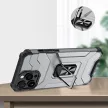 Crystal Ring Case Kickstand ütésálló tok, iPhone 12 Pro Max, piros