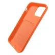 Card Case Silicone Cover Wallet with Card Slot tok Samsung Galaxy S21 Ultra 5G, sötétkék