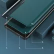 Eco Leather View Case oldalra nyíló tok iPhone 13 Pro, kék