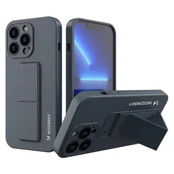   Wozinsky Kickstand Case iPhone 13 mini szilikon hátlap, tok, sötétkék