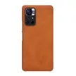 Nillkin Qin tok Xiaomi Redmi Note 11T 5G/Note 11S 5G/Note 11 5G (Kína)/Poco M4 Pro 5G kamera fedél Holster Cover Cover Flip tok, barna