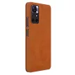 Nillkin Qin tok Xiaomi Redmi Note 11T 5G/Note 11S 5G/Note 11 5G (Kína)/Poco M4 Pro 5G kamera fedél Holster Cover Cover Flip tok, barna