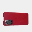 Nillkin Qin tok Xiaomi Redmi Note 11T 5G/Note 11S 5G/Note 11 5G (Kína)/Poco M4 Pro 5G kamera fedél Holster Cover Cover Flip tok, barna