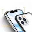 Clear 3in1 Case iPhone 12 Pro Max ütésálló hátlap, tok, átlátszó-fekete