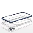Clear 3in1 Case iPhone 12 Pro Max ütésálló hátlap, tok, átlátszó-kék