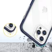 Clear 3in1 Case iPhone 12 Pro Max ütésálló hátlap, tok, átlátszó-kék
