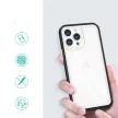 Clear 3in1 Case iPhone 13 Pro ütésálló hátlap, tok, átlátszó-fekete