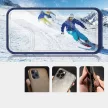 Clear 3in1 Case iPhone 13 Pro ütésálló hátlap, tok, átlátszó-kék