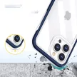 Clear 3in1 Case iPhone 13 Pro ütésálló hátlap, tok, átlátszó-kék