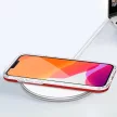 Clear 3in1 Case iPhone 13 Pro ütésálló hátlap, tok, átlátszó-piros
