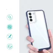 Clear 3in1 Case Samsung Galaxy S21 Plus ütésálló hátlap, tok, átlátszó-kék