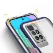 Clear 3in1 Case Xiaomi Redmi 10 ütésálló hátlap, tok, átlátszó-kék