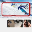 Clear 3in1 Case Xiaomi Redmi 10 ütésálló hátlap, tok, átlátszó-piros