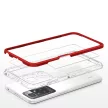 Clear 3in1 Case Xiaomi Redmi 10 ütésálló hátlap, tok, átlátszó-piros