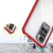 Clear 3in1 Case Xiaomi Redmi 10 ütésálló hátlap, tok, átlátszó-piros