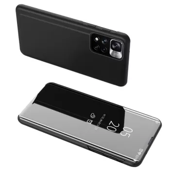   Clear View Case oldalra nyíló tok Xiaomi Redmi Note 11S/Note 11, fekete