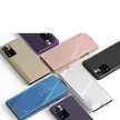 Clear View Case oldalra nyíló tok Xiaomi Redmi Note 11S/Note 11, fekete