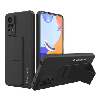   Wozinsky Kickstand Case Xiaomi Redmi Note 11 Pro szilikon hátlap, tok, fekete