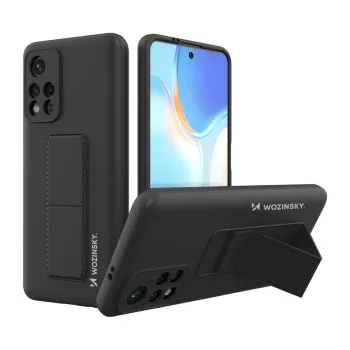   Wozinsky Kickstand Case Xiaomi Redmi Note 11S/Note 11 szilikon hátlap, tok, fekete