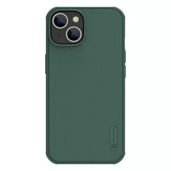   Nillkin Super Frosted Shield Pro Armor Case ütésálló tok iPhone 14 Plus hátsó borításhoz, zöld