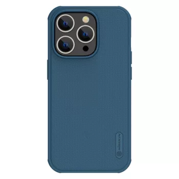   Nillkin Super Frosted Shield Pro Armor Case ütésálló tok iPhone 14 Pro Max hátsó borítás, kék