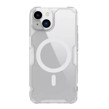   Nillkin Nature Pro mágneses tok iPhone 14 Plus MagSafe borítás, átlátszó