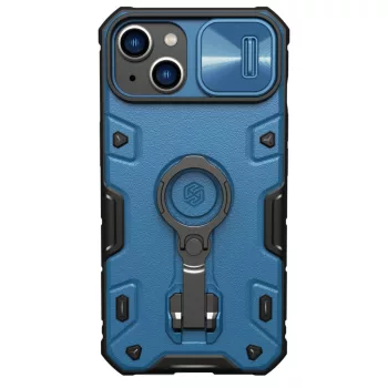   Nillkin CamShield Armor Pro Magnetic Case iPhone 14 Plus MagSafe ütésálló hátlap, tok, kék