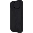 Nillkin Qin bőr Pro Case iPhone 14 Plus Holster Cover oldalra nyíló tok, fekete
