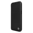Nillkin Qin bőr Pro Case iPhone 14 Plus Holster Cover oldalra nyíló tok, fekete