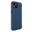 Nillkin Qin Qin Cloth Pro Case tok iPhone 14 Plus oldalra nyíló tok, kék