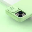 Nillkin CamShield Silky Silicone Case iPhone 14 Plus hátlap, tok, kék