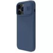 Nillkin CamShield Silky Silicone Case iPhone 14 Pro Max hátlap, tok, kék