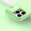 Nillkin CamShield Silky Silicone Case iPhone 14 Pro Max hátlap, tok, kék