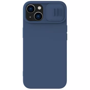   Nillkin CamShield Magnetic Silicone Case iPhone 14 Plus MagSafe hátlap, tok, kék