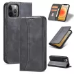 Magnet Fancy Case iPhone 12 Pro Max oldalra nyíló tok, fekete
