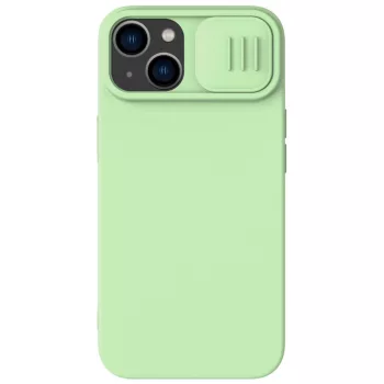   Nillkin CamShield Magnetic Silicone Case iPhone 14 Plus MagSafe hátlap, tok, zöld