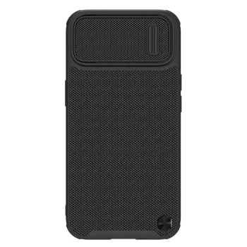   Nillkin Textured S tok iPhone 14, Armor Case kamerafedéllel, fekete