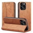 Magnet Fancy Case iPhone 13 Pro Max oldalra nyíló tok, barna