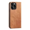 Magnet Fancy Case iPhone 13 Pro Max oldalra nyíló tok, barna