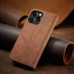 Magnet Fancy Case iPhone 13 Pro Max oldalra nyíló tok, barna
