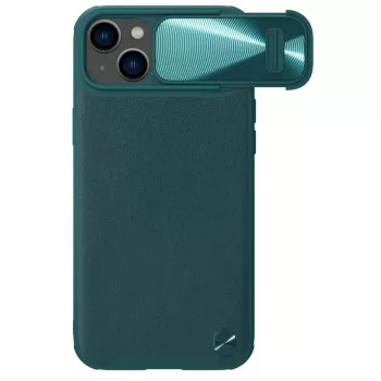   Nillkin CamShield Leather S Case iPhone 14 Plus case ütésálló hátlap, tok, zöld