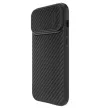 Nillkin Synthetic Fiber S Case ütésálló tok iPhone 14 Pro Max tok kamerafedéllel, fekete