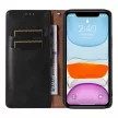 Magnet Strap oldalra nyíló tok iPhone 12, fekete