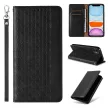 Magnet Strap oldalra nyíló tok iPhone 12, fekete