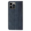 Magnet Strap oldalra nyíló tok iPhone 13 Pro Pouch Wallet + Mini Lanyard Pendant, kék