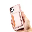 Magnet Case iPhone 12 Pro oldalra nyíló tok, rózsaszín