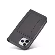 Magnet Case iPhone 12 Pro Max oldalra nyíló tok, fekete