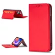 Magnet Case iPhone 12 Pro Max oldalra nyíló tok, piros