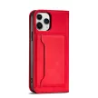 Magnet Case iPhone 12 Pro Max oldalra nyíló tok, piros